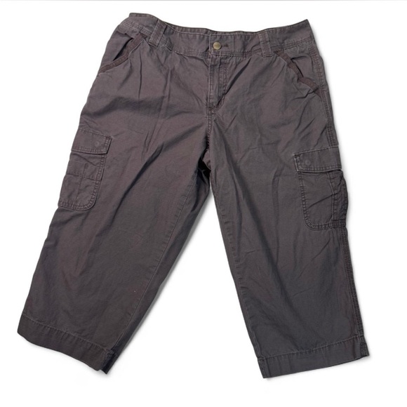 Carhartt Pants - Carhartt Relaxed Fit Gray Cargo Crop Pants